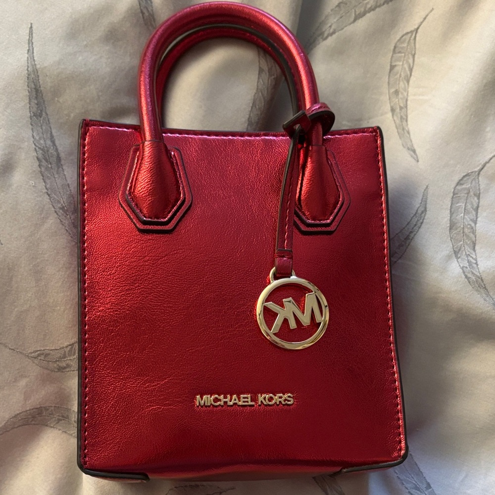 Michael Kors Metallic Red Mini Bag